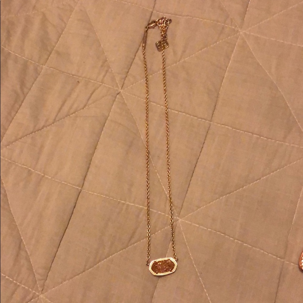 Kendra Scott Rose Gold Elisa drusy.